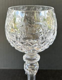 Rogaska Crystal Gallia Wine Hocks Glasses 8 Set of 4 X-Base