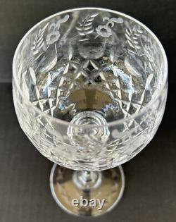 Rogaska Crystal Gallia Wine Hocks Glasses 8 Set of 4 X-Base