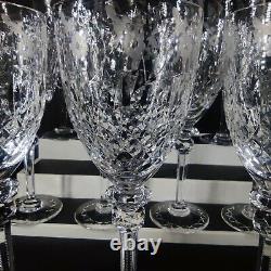 Rogaska Gallia Set of 11 Crystal Water Goblets / Large Wine Glasses 9 1/4 Tall