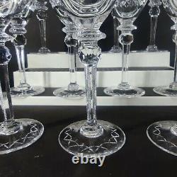 Rogaska Gallia Set of 11 Crystal Water Goblets / Large Wine Glasses 9 1/4 Tall