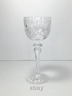 Rogaska QUEEN, Set of 7 Crystal Hock Wine Glasses, 8
