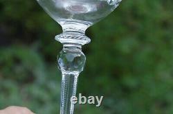 Rogaska Queen Crystal Wine Hock Glass 8 Set 8