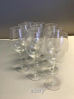Rosenthal Crystal Bordeaux wine glasses set of 9 excellent condition