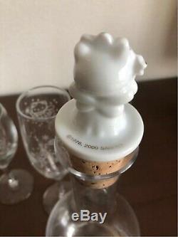 SANRIO Hello Kitty Fairy Kitty Wine Champagne Decanter Glass Set Unused 2000
