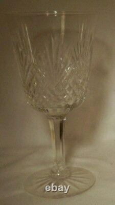SENECA crystal OLD MASTER pattern 25-piece SET 8 Water 9 Wine 8 Cordial Glasses