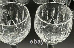 SET 4 Signed WATERFORD Hand Cut Crystal Ballymore 7 White Wine Claret Glasses