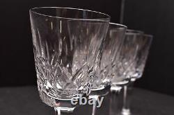SET 4 Waterford Crystal White Wine Glasses Goblets Stemware SIGNED 5.5 tall