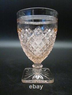SET 6 Hocking 1930s MISS AMERICA Pink Depression Glass 3.75 Wine Goblets 3 oz