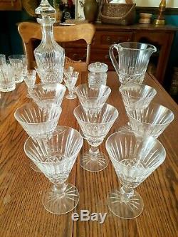 SET/ 8 WATERFORD crystal TRAMORE/ MAEVE goblet CLARET WINE stem glass LOT 5 1/4
