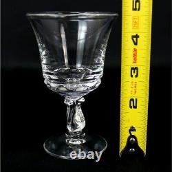 SET OF 12 FOSTORIA CENTURY (PRESSED) WHITE WINE GLASS 4 5/8 3oz