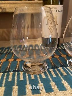 SET OF 2 RIEDEL TYROL 5-1/2 Pinot Noir Wine Glasses #405/7 Heavy Spherical Foot