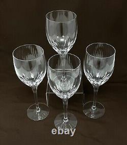 SET OF 4 Orrefors PRELUDE Claret Crystal Wine Glasses EXCELLENT 7 3/8