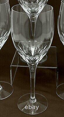 SET OF 4 Orrefors PRELUDE Claret Crystal Wine Glasses EXCELLENT 7 3/8