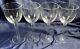 SET OF 4 Tiffany & Co Crystal Hampton Wine Glasses