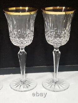 SET OF 4 Wedgwood ROYAL GOLD 7 3/4 Wine Glasses NEW WITH TAGS