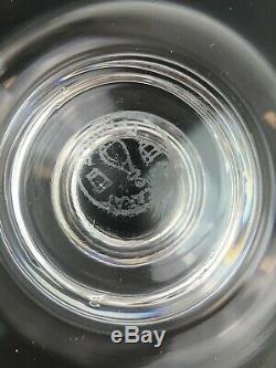 SET of 7 SUPERB Baccarat 6 1/2 CRYSTAL MONTAIGNE CLARET WINE GLASSES Stems MINT