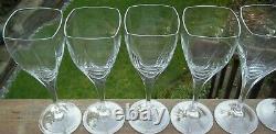 SET of 8 MIKASA PANACHE Crystal Water Goblets / Wine Glasses 9 EXCELLENT