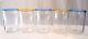 SIGNED Murano Crystal Water Wine Drinking Glasses Set of 5