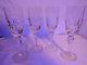 STUNNING! Rogaska Gallia Champagne Flutes Set of Four Crystal Wine Glasses