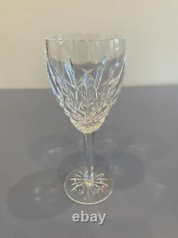 STUNNING SET(7) WATERFORD Crystal ARAGLIN Wine Glasses 7H, SIGNED, IRELAND