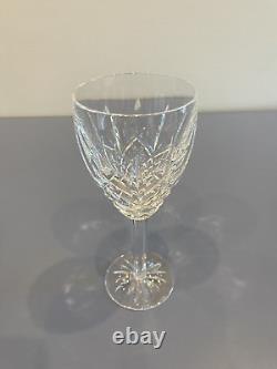 STUNNING SET(7) WATERFORD Crystal ARAGLIN Wine Glasses 7H, SIGNED, IRELAND