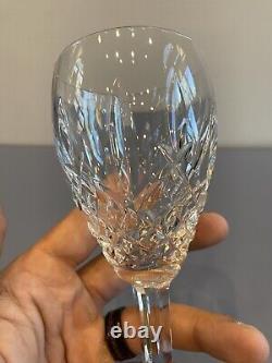 STUNNING SET(7) WATERFORD Crystal ARAGLIN Wine Glasses 7H, SIGNED, IRELAND