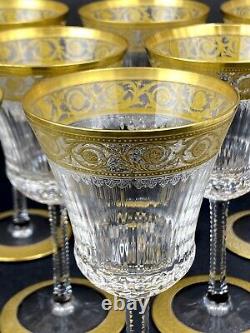 Saint Louis Crystal Thistle Wine Glasses Set of 11