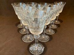 Saint St. Louis Crystal Tommy Continental Water Wine Goblet Glass Set 11- 7 1/8