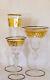 Salviati Murano glasses set of 3 (1 White wine 1 Red wine 1 Champagne Flute)