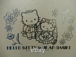 Sanrio Hello Kitty Daniel Wedding Wine Glass Pair Set 2002 Tableware