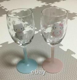 Sanrio Hello Kitty and Dear Daniel Wedding No Box Pair Wine Glass Cup set Kawaii