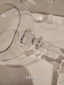 Set 12 Fine Vtg Crystal Champagne/ Sherbet Glasses 11 Wine Glasses Platinum Trim