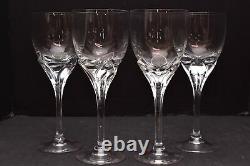 Set 4 Rosenthal Crystal Iris White Wine Glasses Goblets Stemware Clear 8