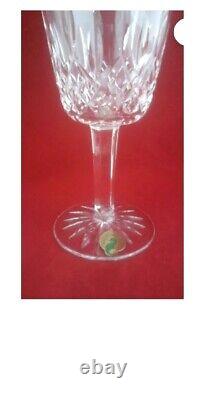 Set 4 Waterford Crystal Lismore 10 oz Stemmed Wine Goblets New in Box