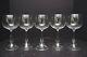 Set 5 Rosenthal Clairon Crystal White Wine Glasses Goblets Stemware Clear 7