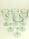 Set 6 Pottery Barn Santino Recycled Glass Water Goblets Wine Glasses Stems NEW