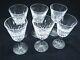 Set 6 Waterford Lismore Small Wine Crystal Stemware Glasses Goblet White/Red