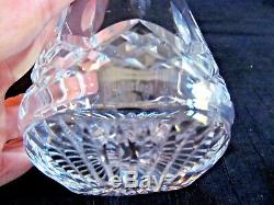 Set/7 Waterford Irish Lead Cut Crystal Stemless Red Wine Goblets Lismore