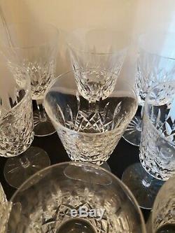 Set 9 Waterford Lismore 6-7/8 Water or Wine Goblet Stems
