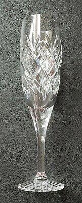 Set/Lot of 12 Royal Doulton English Crystal Wine Glasses Champagne Flutes