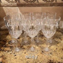Set Of 11 Crystal Wine Glasses