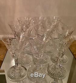 Set Of 12 Antique Pairpoint Crystal Port Wine Cocktail Stems