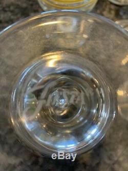 Set Of 12 Fiesta 3 Ring Wine Water Stem Glass Goblet Retired