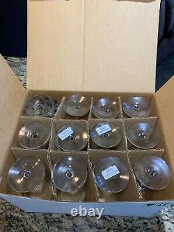 Set Of 12 Pier 1 Clear Stemmed Wine Glasses Glass Goblets NEW IN BOX