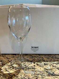 Set Of 12 Pier 1 Clear Stemmed Wine Glasses Glass Goblets NEW IN BOX