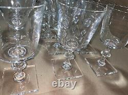 Set Of 12 Steuben Wine Glasses/stemware Ca 1930's Original Box Antique