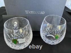 Set Of 2 Waterford Lismore Nouveau Stemless Red Wine Glasses Nib 136878