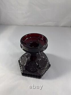 Set Of 34 Vintage Glass Ruby Red Avon Dinner Dishes 1879-1979 Centennial Edition
