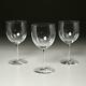 Set Of (3) Baccarat France Montaigne (non-optic) Claret Wine Glasses, 5.75