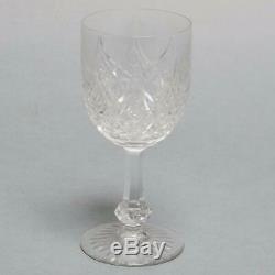 Set Of 4 Baccarat Colbert Clear Cut Crystal Wine Glasses 6